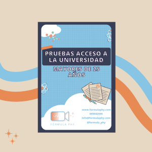 Ejercicios prueba de acceso a la universidad para mayores de 25 años