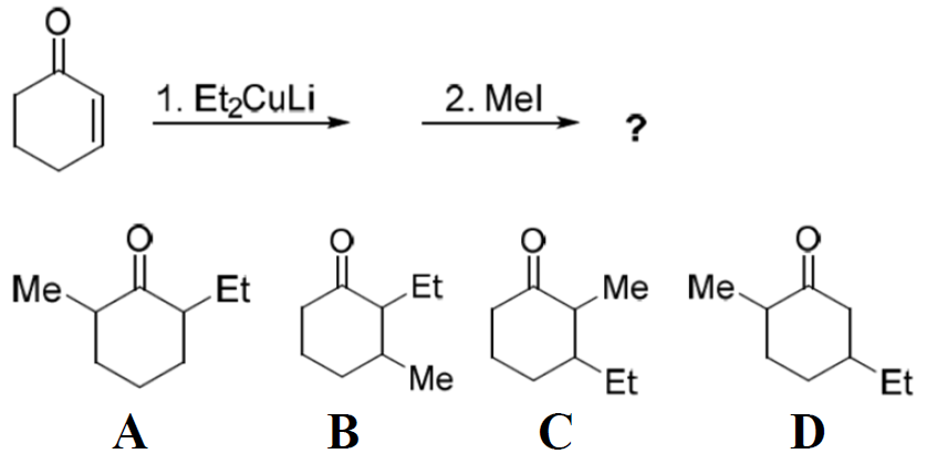 Esquema de la reacción pregunta 56